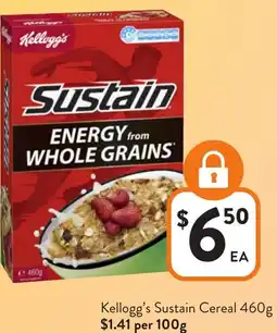 Foodworks Kellogg's Sustain Cereal offer