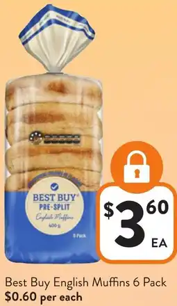 Foodworks Best Buy English Muffins offer