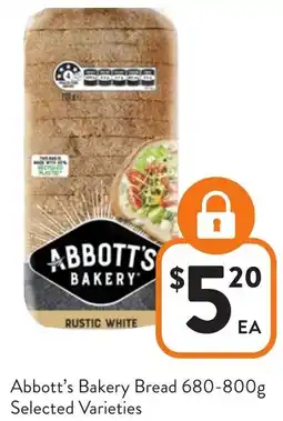 Foodworks Abbott's Bakery Bread offer