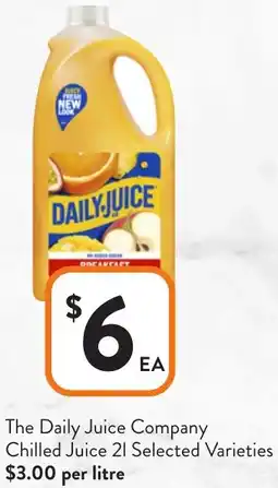 Foodworks The Daily Juice Company Chilled Juice offer
