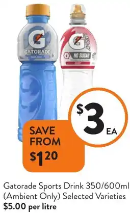 Foodworks Gatorade Sports Drink offer