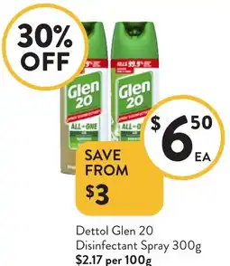 Foodworks Disinfectant Spray offer