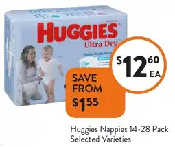 Foodworks Huggies Nappies offer