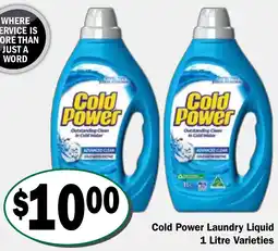 Friendly Grocer Cold Power Laundry Liquid offer