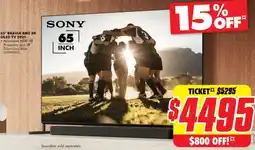 The Good Guys Sony 65" bravia 8m2 4k oled tv 2025 offer