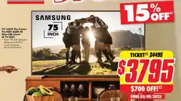 The Good Guys SAMSUNG 75" LS03F The Frame Pro NEO QLED 4K Mini-LED Smart offer