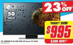 The Good Guys LG 50" QNED81A AI LED UHD 4K Smart TV 2025 offer