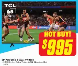 The Good Guys TCL 65" P7K QLED Google TV 2025 offer