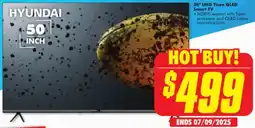 The Good Guys HYUNDAI 50" UHD Tizen QLED Smart TV offer