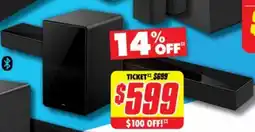The Good Guys TCL 5.1.2Ch 620W Dolby Atmos Soundbar offer