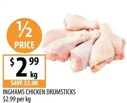 Supabarn Inghams chicken drumsticks offer