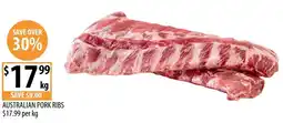 Supabarn Australian pork ribs offer