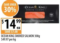Supabarn Ocean king smoked salmon offer