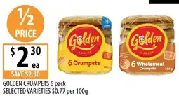 Supabarn GOLDEN CRUMPETS offer