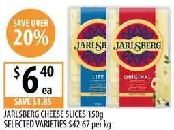 Supabarn Jarlsberg cheese slices offer