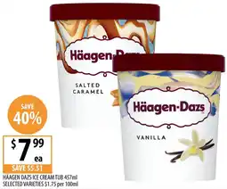 Supabarn Häagen dazs ice cream tub offer