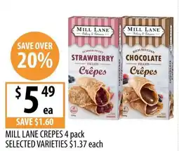 Supabarn Mill lane crepes offer