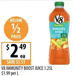 Supabarn V8 immunity boost juice offer