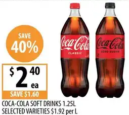 Supabarn Coca-cola soft drinks offer