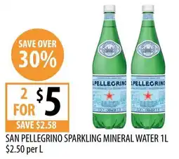 Supabarn San pellegrino sparkling mineral water offer