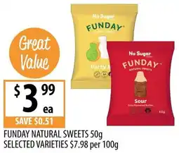 Supabarn Funday natural sweets offer
