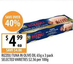 Supabarn Rizzoli tuna in olive oil offer
