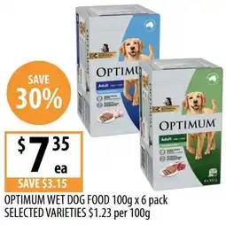 Supabarn Optimum wet dog food offer