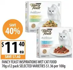 Supabarn Fancy feast inspirations wet cat food offer