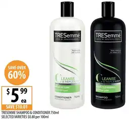 Supabarn Tresemme shampoo & conditioner offer