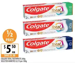 Supabarn Colgate total toothpaste offer
