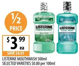 Supabarn Listerine mouthwash offer