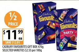 Supabarn Cadbury favourites gift box offer