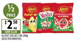 Supabarn Allen's lollies offer