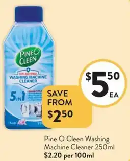 Foodworks Pine O Cleen Washing Machine Cleaner offer