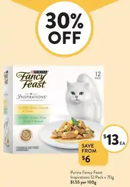 Foodworks Purina Fancy Feast Inspirations offer