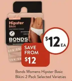 Foodworks Bonds Womens Hipster Basic Bikini offer