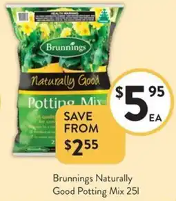 Foodworks Brunnings Naturally Good Potting Mix offer