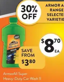 Foodworks ArmorAll Super Heavy-Duty Car Wash offer
