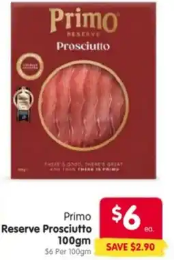 Spar Primo Reserve Prosciutto offer