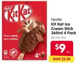 Spar Nestle Kit Kat Ice Cream Stick offer