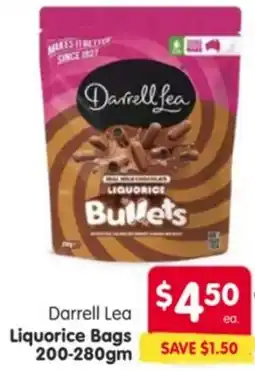 Spar Darrell Lea Liquorice Bags offer