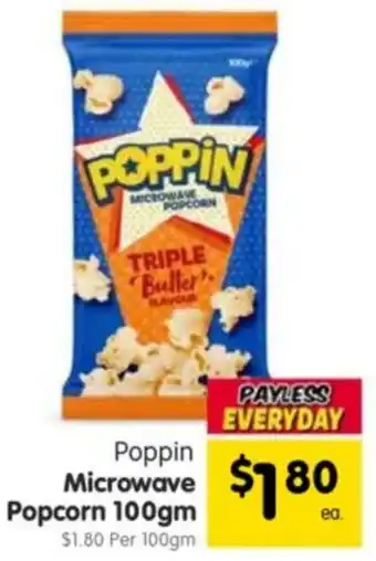 Spar Poppin Microwave Popcorn offer