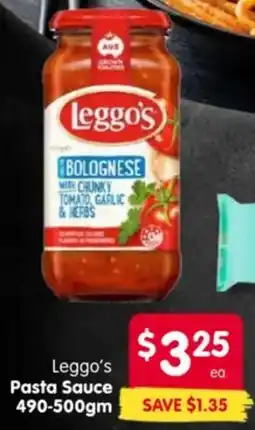 Spar Leggo's Pasta Sauce offer