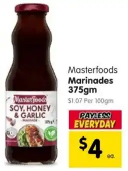 Spar Masterfoods Marinades offer