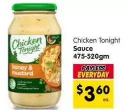 Spar Chicken Tonight Sauce offer
