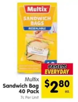 Spar Multix Sandwich Bag offer