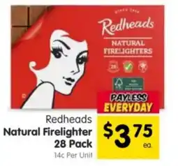 Spar Redheads Natural Firelighter offer