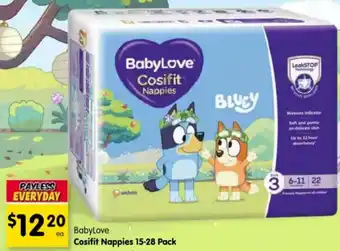 Spar BabyLove Cosifit Nappies offer