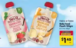 Spar Heinz or Farex Baby Food Pouch offer