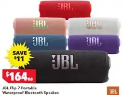 Harvey Norman JBL Flip 7 Portable Waterproof Bluetooth Speaker offer